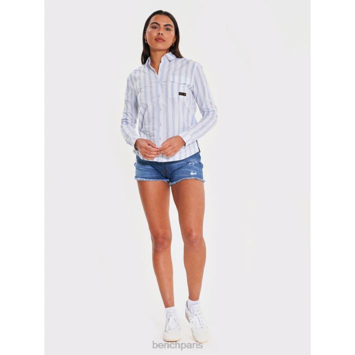 Bench femmes bande bleue chemise manches longues telma 40ND110
