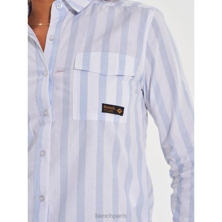 Bench femmes bande bleue chemise manches longues telma 40ND110