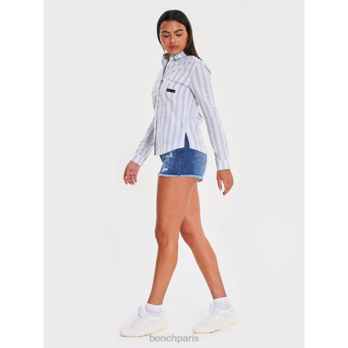 Bench femmes bande bleue chemise manches longues telma 40ND110