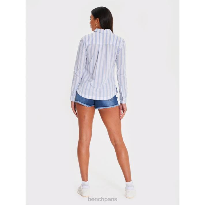 Bench femmes bande bleue chemise manches longues telma 40ND110