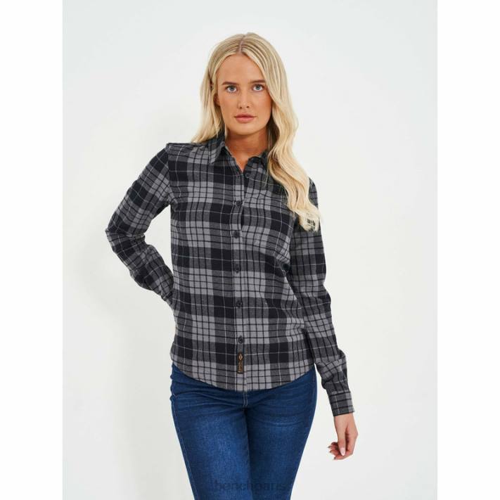 Bench femmes carreaux noir/anthracite chemise en flanelle carlowly 40ND109
