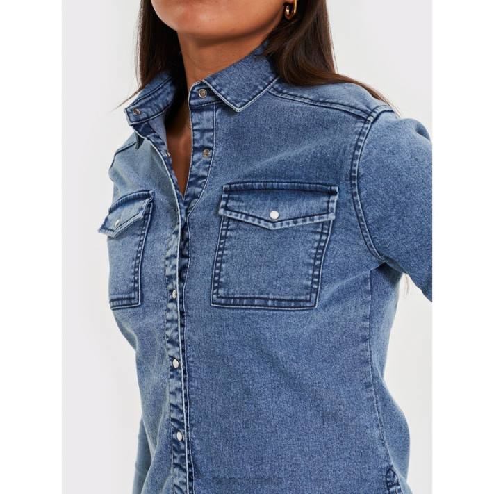 Bench femmes mi-lavage chemise en jean shaylie 40ND108