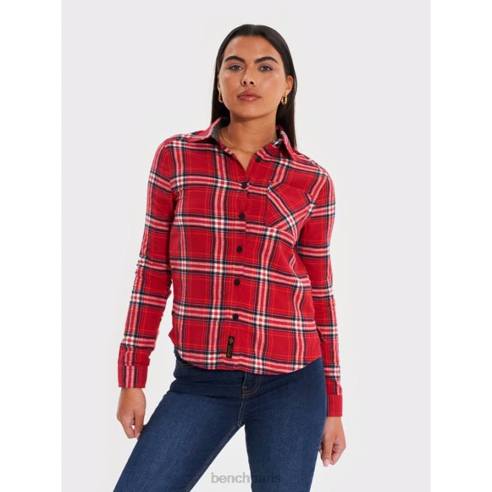 Bench femmes rose chemise en flanelle ellamay 40ND112