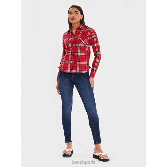 Bench femmes rose chemise en flanelle ellamay 40ND112