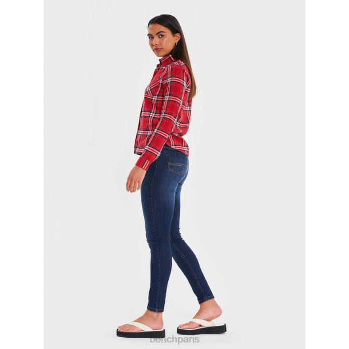 Bench femmes rose chemise en flanelle ellamay 40ND112