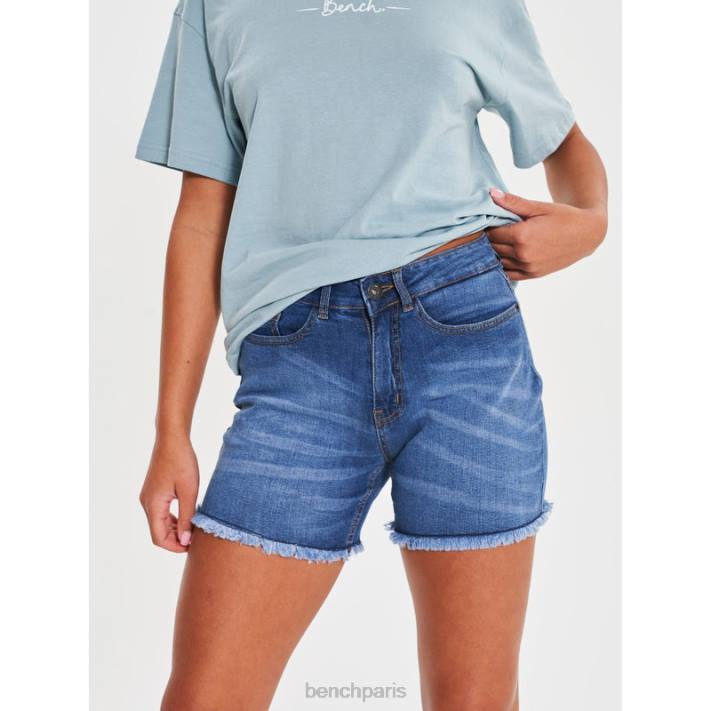 Bench femmes bleu moyen short en jean kaylie 40ND133