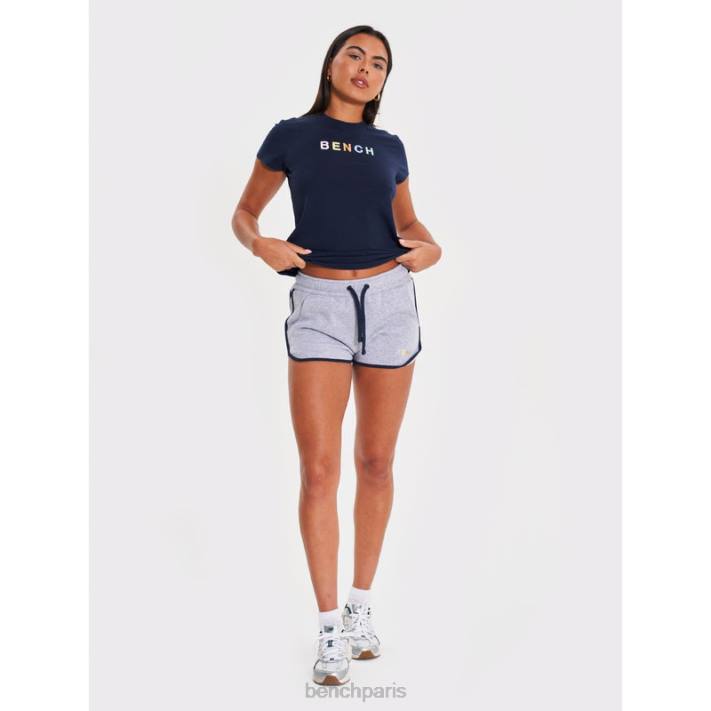 Bench femmes gris chiné short polaire starling 40ND139