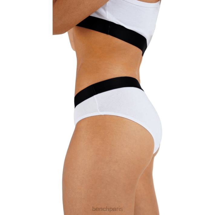 Bench femmes blanc ensemble haut court et culotte amaya 40ND142