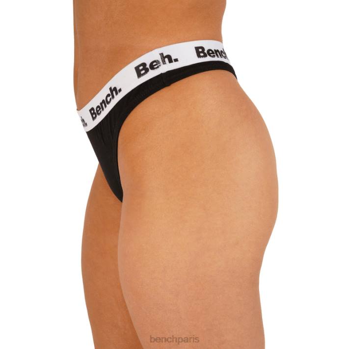 Bench femmes noir lot de 3 tongs shanice 40ND145
