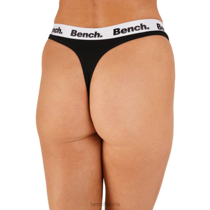 Bench femmes noir lot de 3 tongs shanice 40ND145