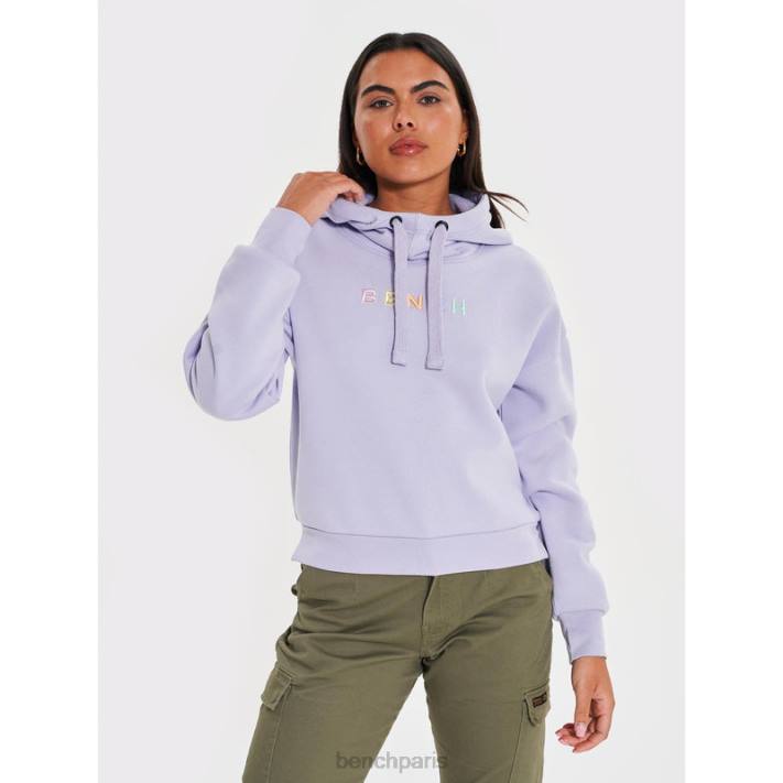 Bench femmes lilas sweat à capuche emaline 40ND106