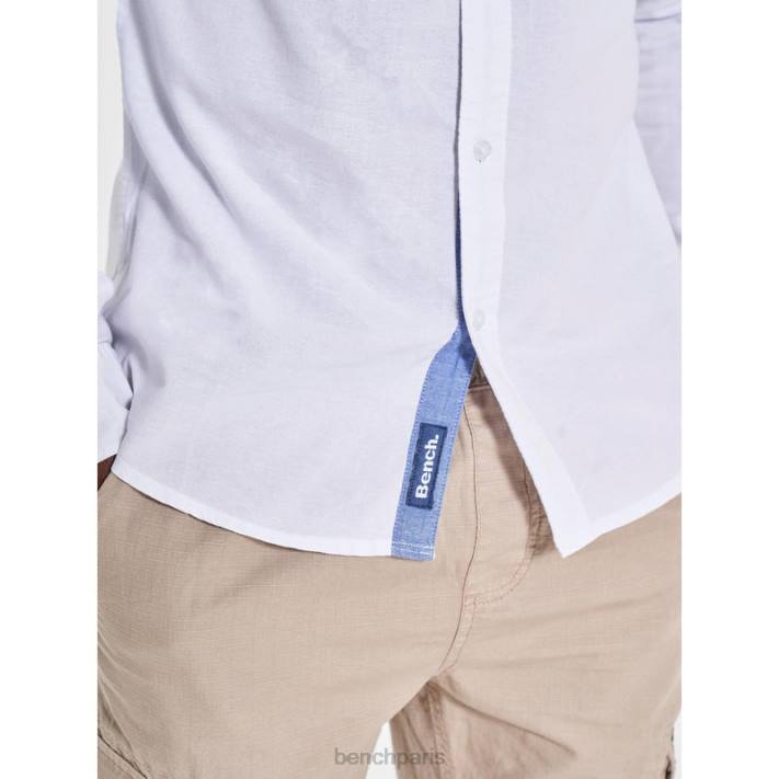 Bench Hommes blanc chemise oxford à manches longues 40ND34