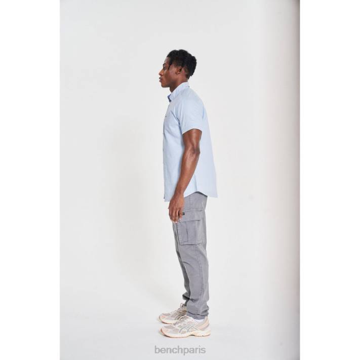Bench Hommes bleu clair chemise à manches courtes bowdon 40ND28