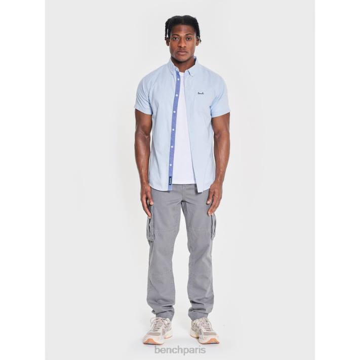 Bench Hommes bleu clair chemise à manches courtes bowdon 40ND28