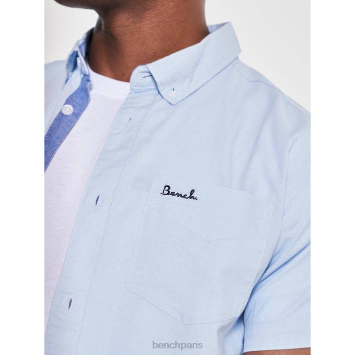 Bench Hommes bleu clair chemise à manches courtes bowdon 40ND28