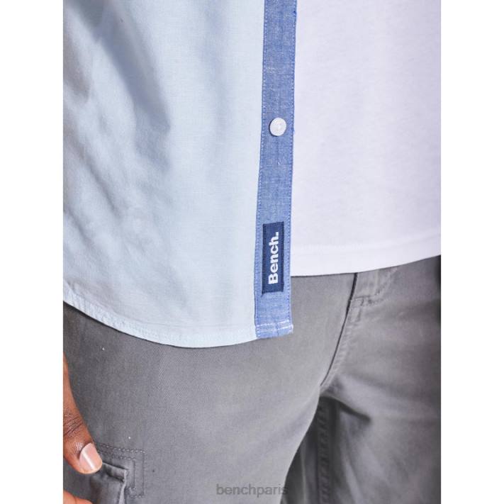 Bench Hommes bleu clair chemise à manches courtes bowdon 40ND28