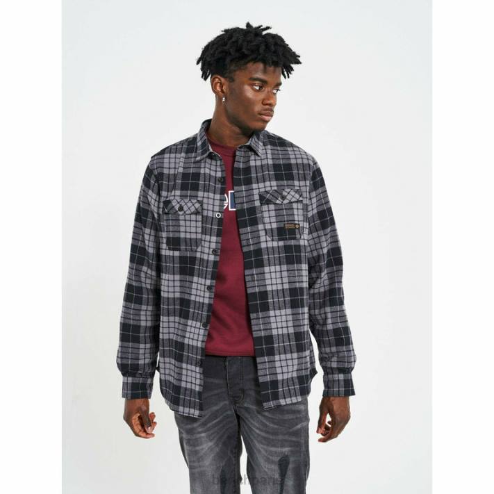 Bench Hommes carreaux noir/anthracite chemise en flanelle carlow 40ND30