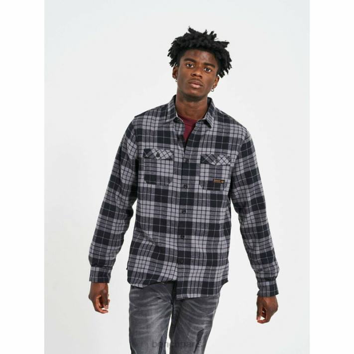 Bench Hommes carreaux noir/anthracite chemise en flanelle carlow 40ND30