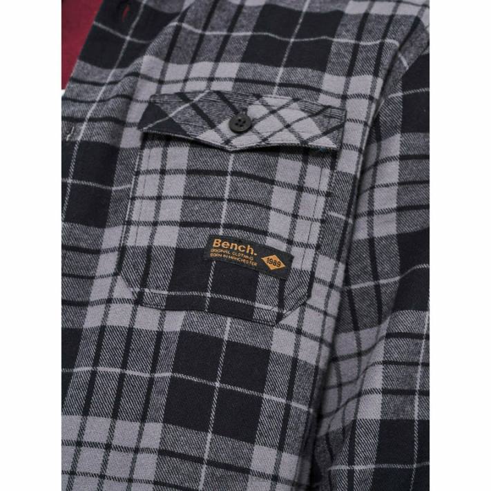 Bench Hommes carreaux noir/anthracite chemise en flanelle carlow 40ND30