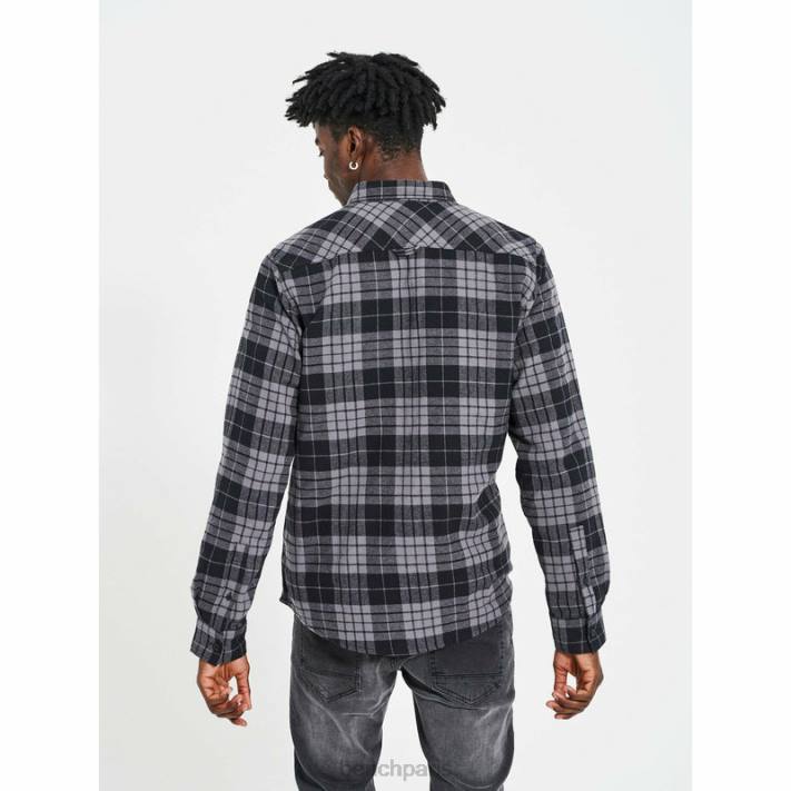 Bench Hommes carreaux noir/anthracite chemise en flanelle carlow 40ND30
