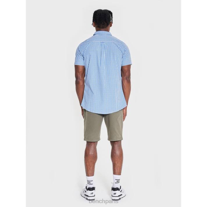 Bench Hommes chèque bleu chemise à manches courtes 40ND26