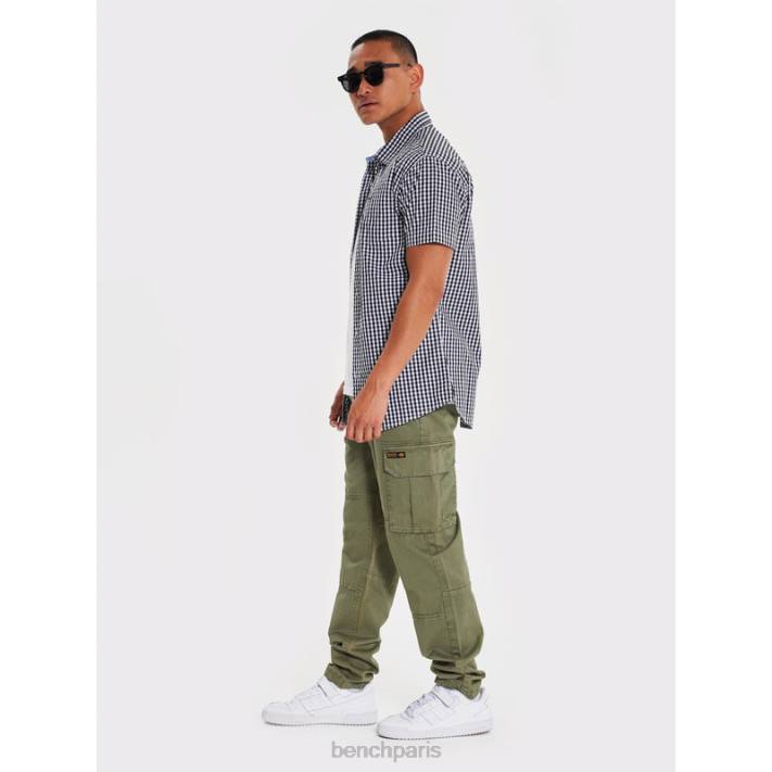 Bench Hommes chèque noir chemise à manches courtes 40ND32