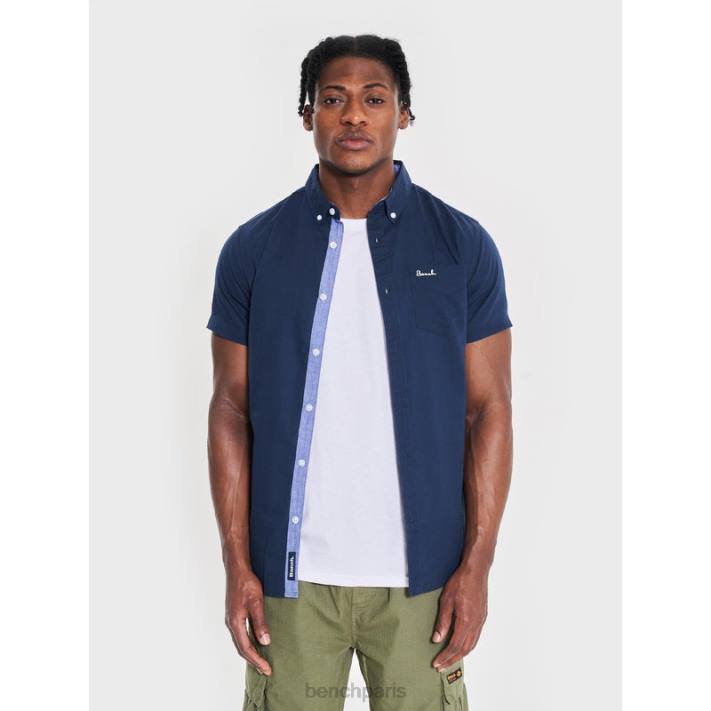 Bench Hommes marine chemise à manches courtes bowdon 40ND27