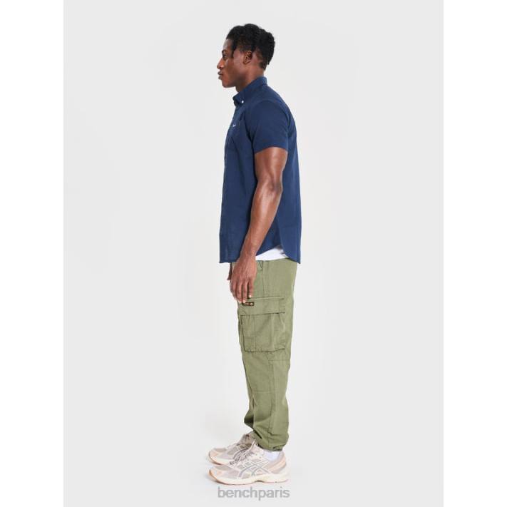 Bench Hommes marine chemise à manches courtes bowdon 40ND27