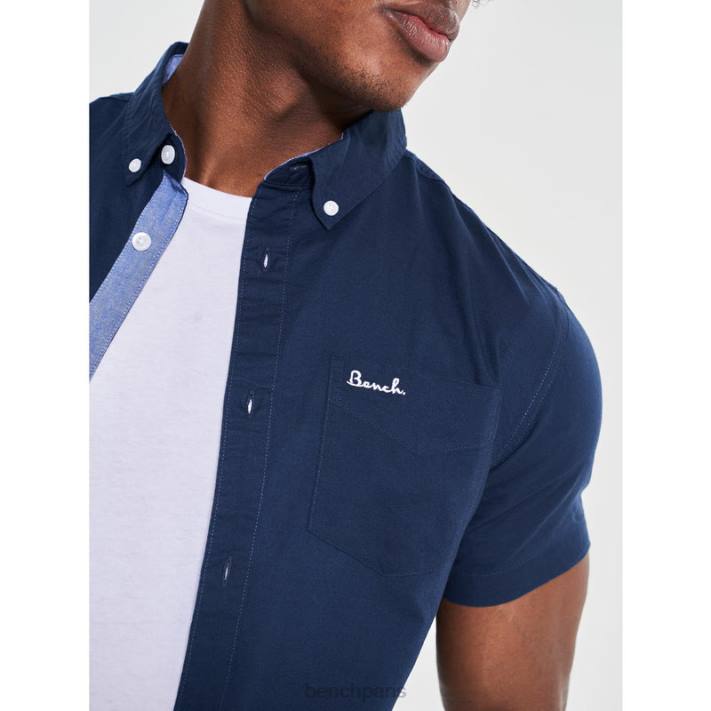 Bench Hommes marine chemise à manches courtes bowdon 40ND27