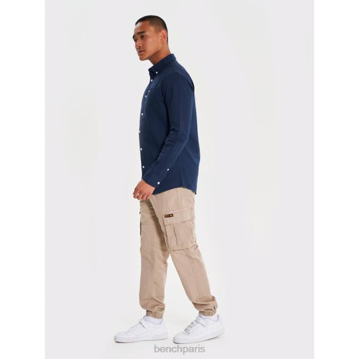 Bench Hommes marine chemise oxford à manches longues 40ND24