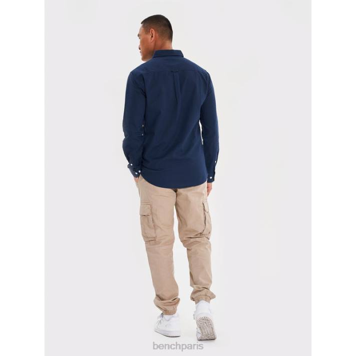 Bench Hommes marine chemise oxford à manches longues 40ND24