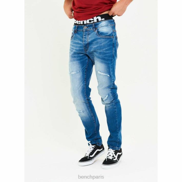 Bench Hommes bleu brillant aw-001 jean slim 40ND88