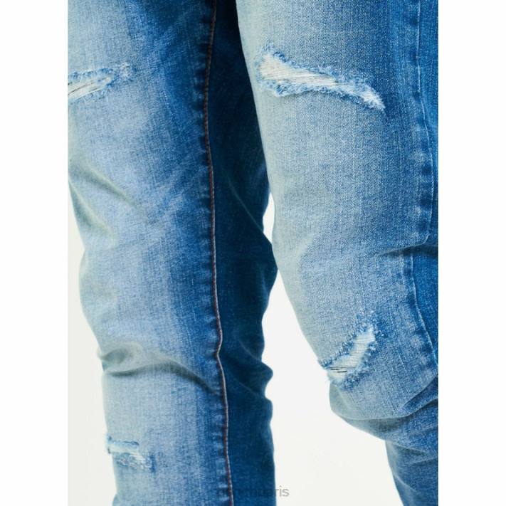 Bench Hommes bleu brillant aw-001 jean slim 40ND88