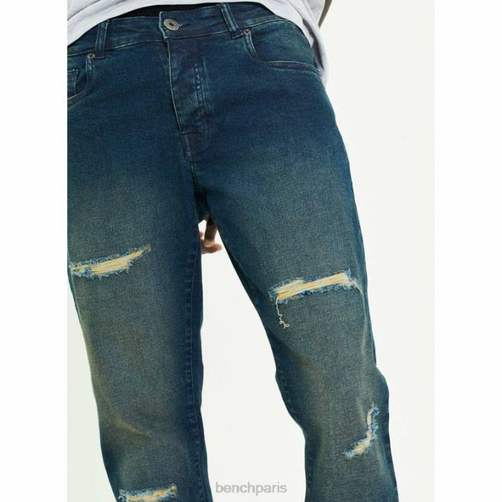Bench Hommes bleu délavé aw-002 jean slim 40ND89
