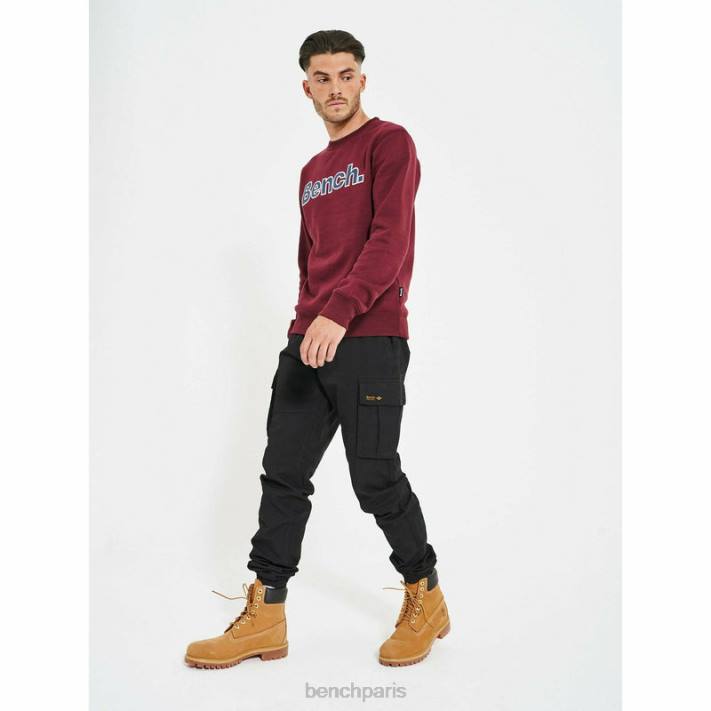 Bench Hommes noir pantalon cargo devvie 40ND57