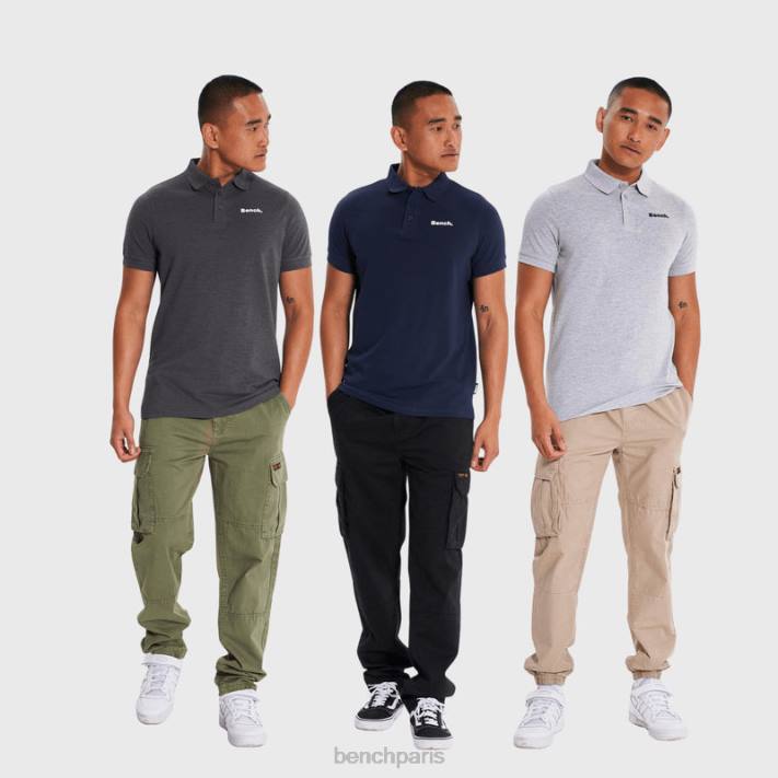 Bench Hommes assorti bode lot de 3 polos 40ND3