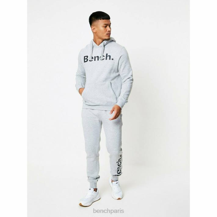 Bench Hommes gris chiné ensemble de survêtement 3 pièces axel 40ND70
