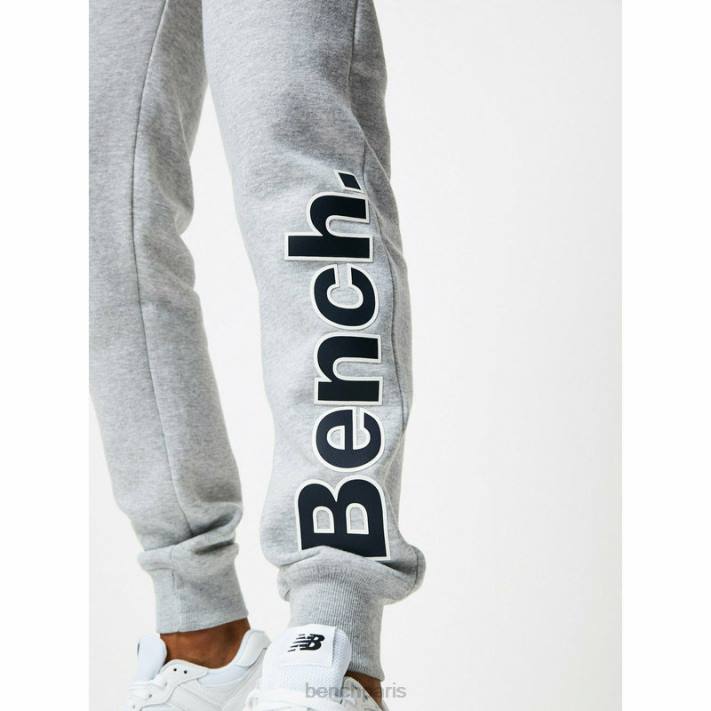 Bench Hommes gris chiné ensemble de survêtement 3 pièces axel 40ND70