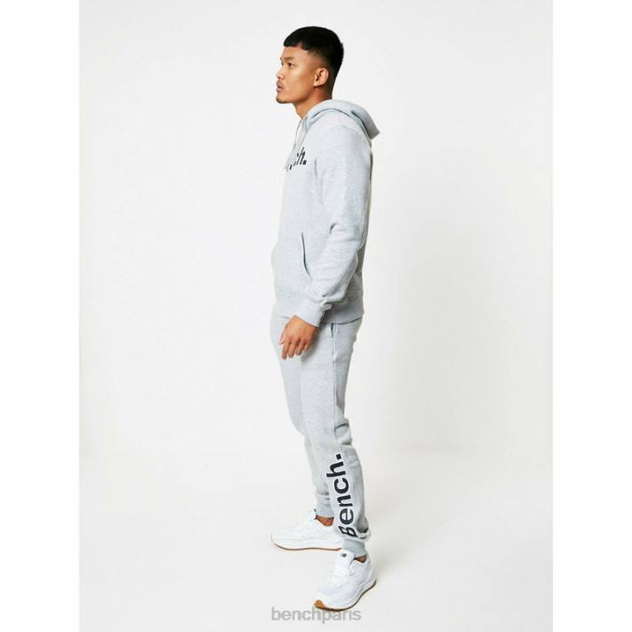 Bench Hommes gris chiné ensemble de survêtement 3 pièces axel 40ND70