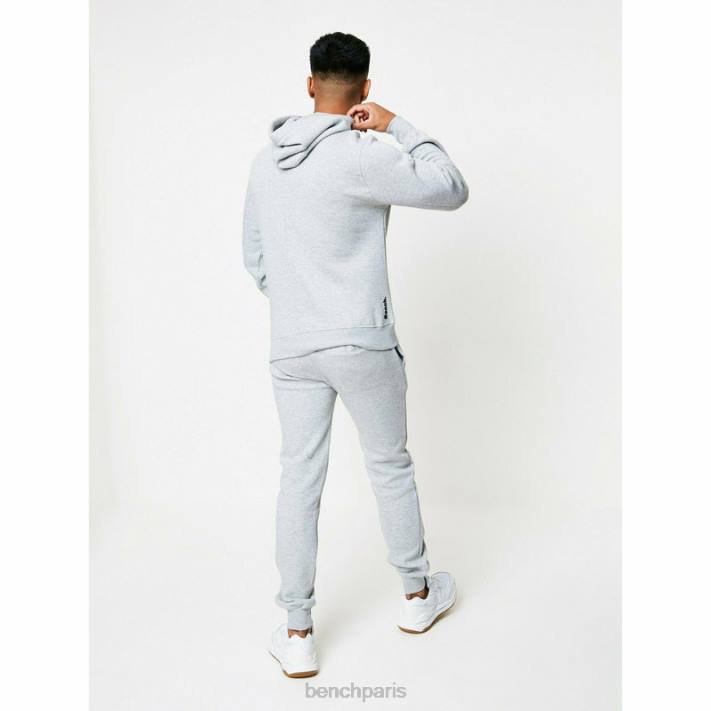 Bench Hommes gris chiné ensemble de survêtement 3 pièces axel 40ND70