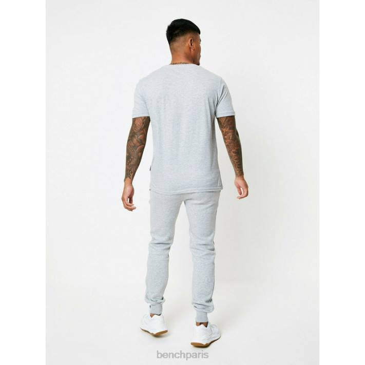 Bench Hommes gris chiné ensemble de survêtement 3 pièces axel 40ND70