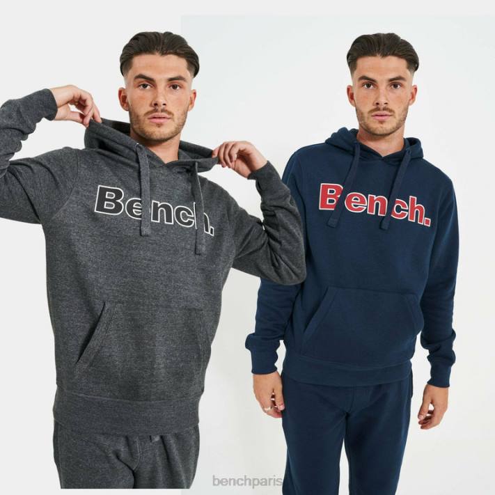 Bench Hommes assorti sweat à capuche ollie pack de 2 40ND38