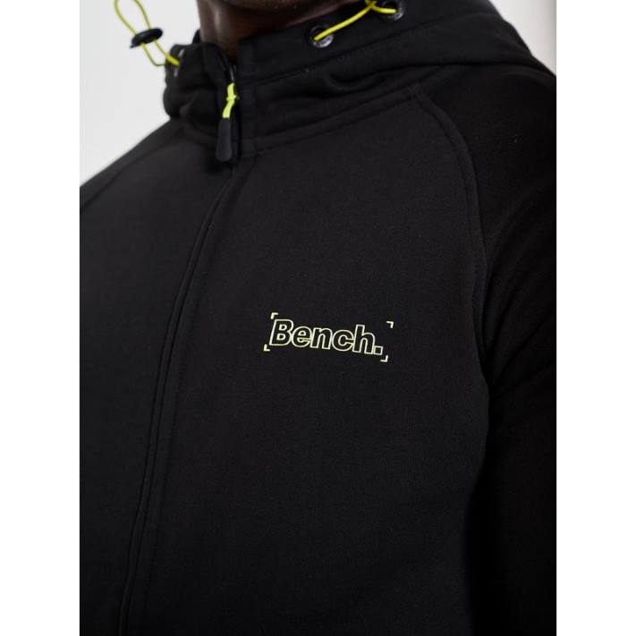 Bench Hommes noir sweat à capuche zippé lucian 40ND62
