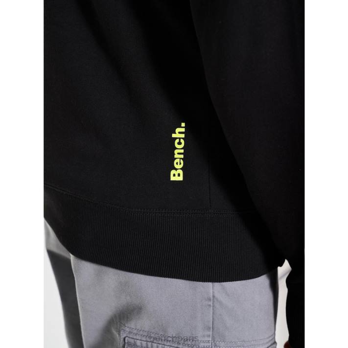 Bench Hommes noir sweat à capuche zippé lucian 40ND62