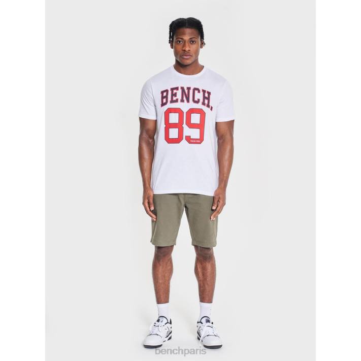 Bench Hommes blanc t-shirt hutter 40ND16