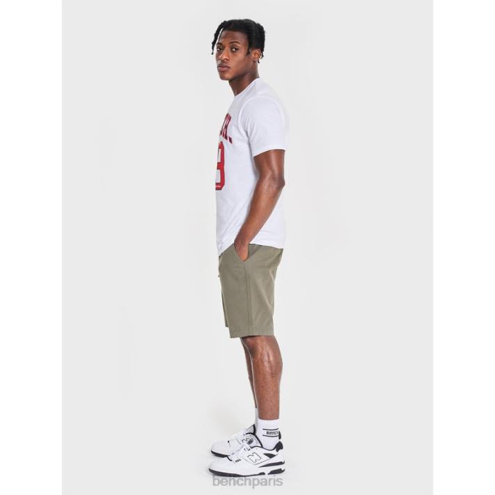 Bench Hommes blanc t-shirt hutter 40ND16