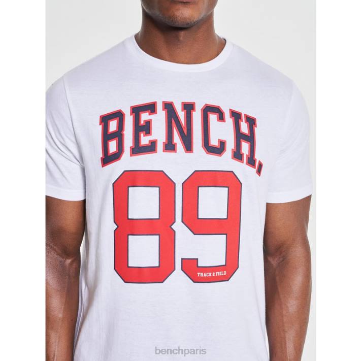 Bench Hommes blanc t-shirt hutter 40ND16