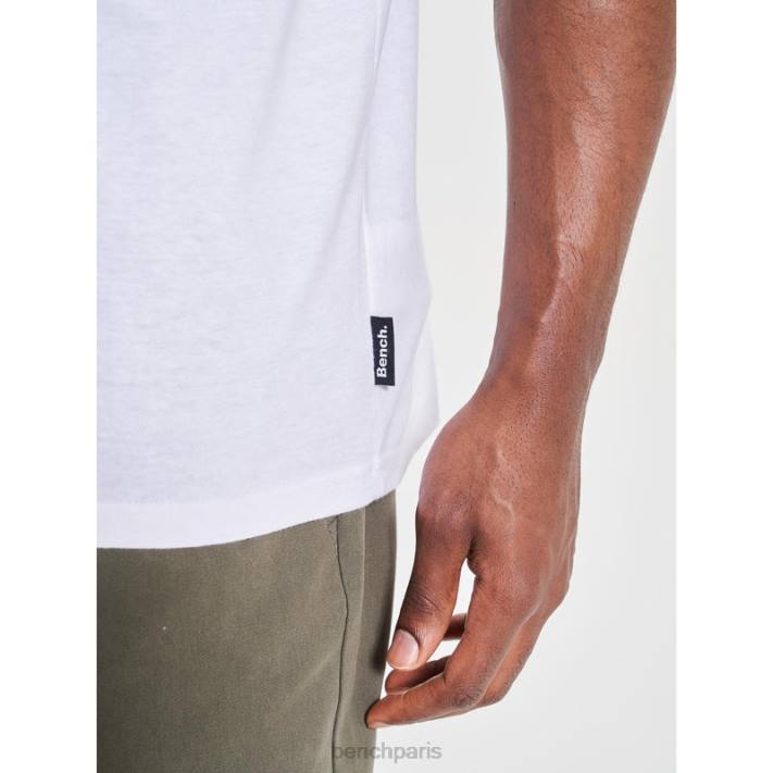 Bench Hommes blanc t-shirt hutter 40ND16