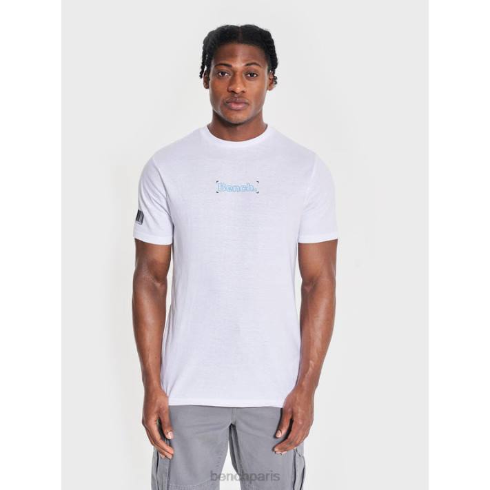 Bench Hommes blanc t-shirt jared 40ND15
