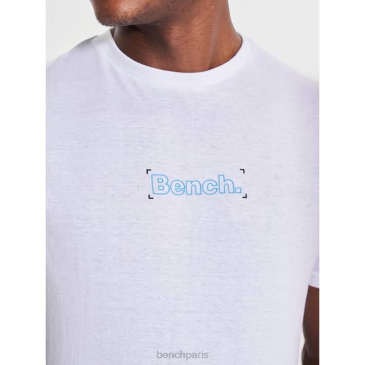 Bench Hommes blanc t-shirt jared 40ND15